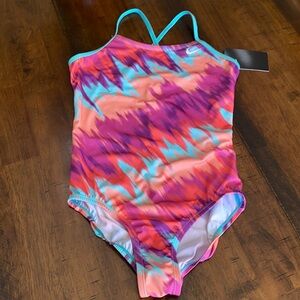 Nike Girls One Piece Swimsuit Cross Razorback